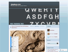 Tablet Screenshot of glasskeys.com